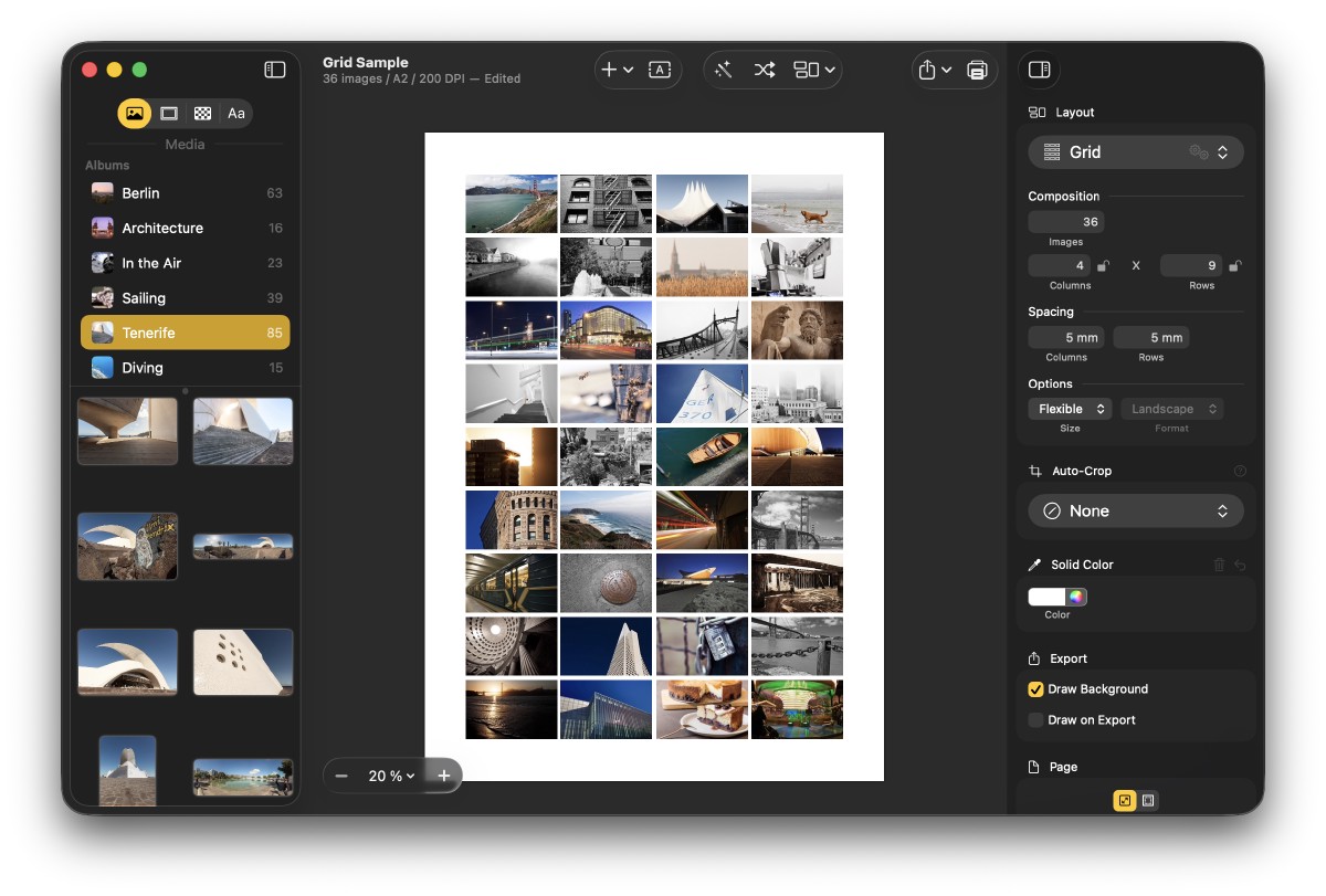The new document window in Liquid Glass look